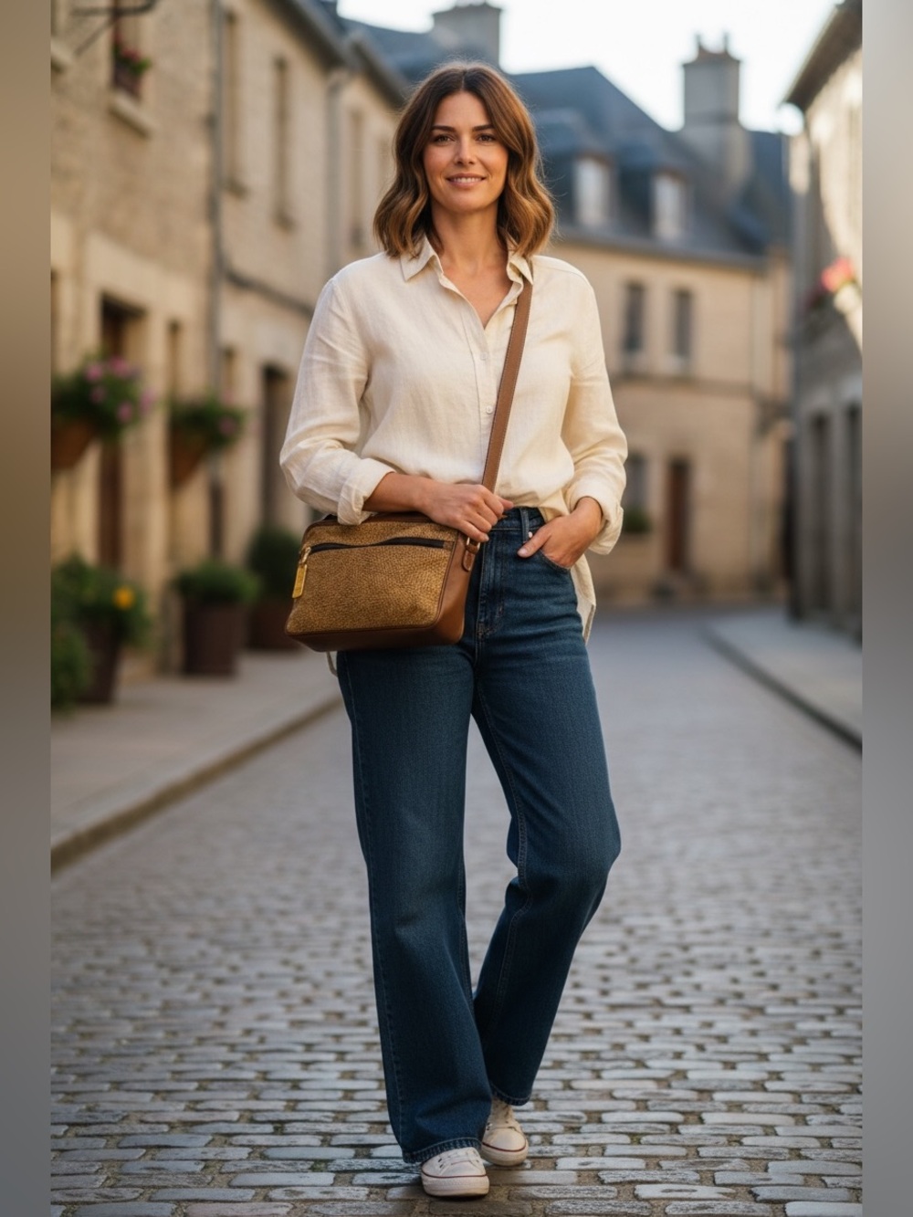 Borbonese Quail Suede Crossbody/Shoulder bag - Picture 6 of 10